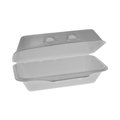 Pactiv SmartLock Foam Hinged Container, Med, 8.75x4.5x3.13, 1-Cmp, Wht, PK440 YHLW01840000